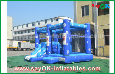 Indoor Inflatable Slide Customized 0.55mm PVC Tarpaulin Inflatable Bouncy Castle Khóa cản đông lạnh cho trẻ em