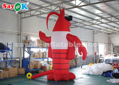 4m Red Crawfish ngoài trời nhân vật hoạt hình bơm hơi cho lễ hội tôm hùm