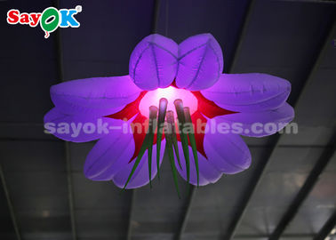 Trang trí ánh sáng bơm hơi đầy màu sắc 1,5m / thổi lên hoa LED