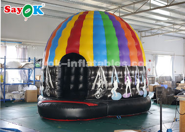 Đi ra ngoài Lều không khí chống cháy Lều không khí bơm thương mại Disco Dome Bouncy Jumper House