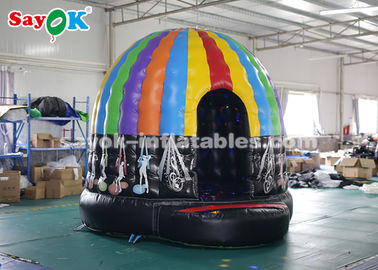 Lều ngoài trời bơm lên PVC Tarpaulin màu sắc bơm lên Disco Dome With Magic Led Light CE SGS ROHS
