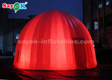 Lều bơm hơi ngoài trời Đèn LED chiếu sáng 8 mét Lều mái vòm không khí bơm hơi cho sự kiện khuyến mãi
