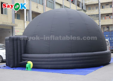 Lều mái vòm thiên văn bơm hơi 7 mét màu đen cho màn hình khoa học giáo dục của trẻ