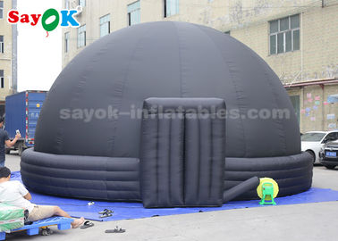 Lều mái vòm thiên văn bơm hơi 7 mét màu đen cho màn hình khoa học giáo dục của trẻ