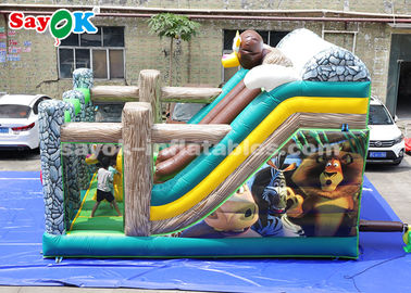 Commercial Inflatable Slide 6*4m Animal Theme Party Inflatable Bouncer Slide Cho Quảng cáo