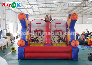 Trò chơi bóng rổ bơm hơi Bạt PVC bóng rổ Bắn trò chơi bơm hơi cho trung tâm chơi