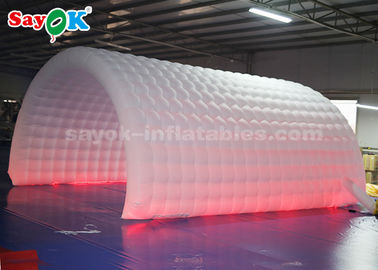 Lều đường hầm bơm hơi Đèn LED 6 * 3 * 3m có thể tái sử dụng Lều khí bơm hơi cho sự kiện / kỷ niệm