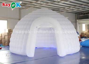Lều mái vòm Igloo bơm hơi 5 mét với máy thổi khí / điều khiển từ xa