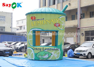 ROHS Inflatable Air Tent , 5m Inflatable Lemonade Concession Stand Booth With Air Blower For Business