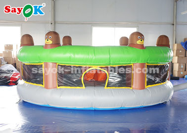 Funny Inflatable Sports Games / Inflatable Human Whack A Mole With Air Blower
