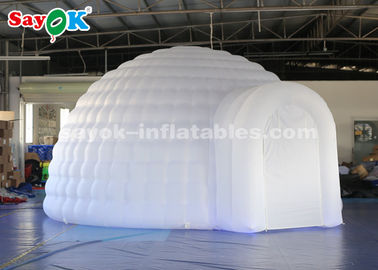 Lều quả cầu bơm hơi Lều mái vòm Igloo bơm hơi 5m có máy thổi khí cho bữa tiệc, đám cưới