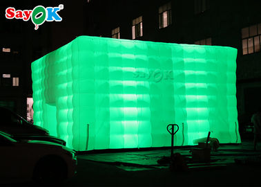 Đi ra ngoài trời Lều bơm hơi LED Cube Lều khí bơm hơi để trang trí tiệc quảng cáo thương mại