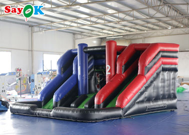Slide khô bơm lên PVC Tarpaulin khổng lồ 4 * 4m Bơm lên bouncer slide với máy thổi cho giải trí