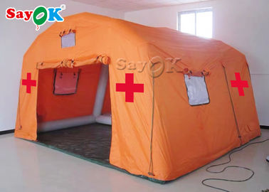 Lều khẩn cấp bơm hơi Bạt PVC chống cháy Lều y tế bơm hơi / Lều cứu trợ y tế