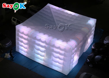 Lều cube nổi hình vuông LED khổng lồ ánh sáng Lều không khí nổi cho hội chợ Sự kiện SGS ROSH