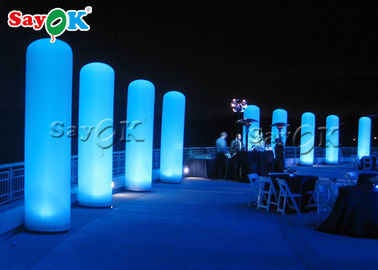Cột cột bơm hơi LED tùy chỉnh cho trang trí tiệc cưới / sân khấu / tiệc