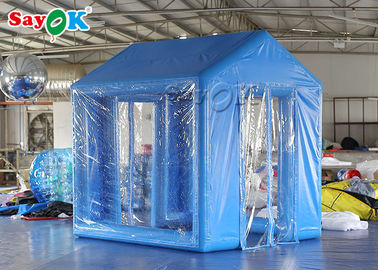 Lều khung bơm hơi 3x2,5x3M Chống nước chống vi-rút Lều y tế bơm hơi kín khí với máy bơm không khí