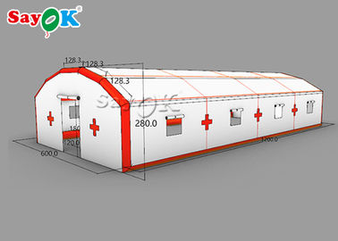 Lều bơm hơi không khí Lều y tế bơm hơi di động tùy chỉnh Lều kênh khử trùng an toàn và bền