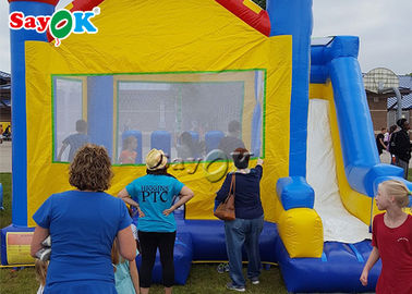 Trẻ em Inflatable Slide Bouncy Slides chống tia cực tím chống vỡ Inflatable Bouncer Slide 5 * 4m Cho trường học / nhà