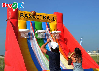 Air Tight Three Hoops Trò chơi thể thao bóng rổ bơm hơi với CE Blower Trò chơi bơm hơi dành cho người lớn