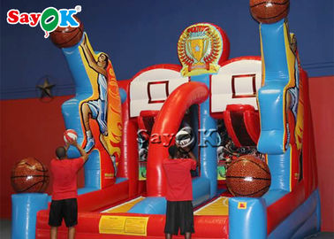 Trò chơi bắn bóng rổ thương mại vui nhộn Vòng bóng rổ bơm hơi khổng lồ Trò chơi tiệc bơm hơi dành cho người lớn