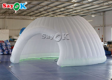 Đi ra ngoài Lều không khí Lều bơm 6m Lều bơm Igloo và mái vòm với đèn LED