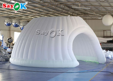Đi ra ngoài Lều không khí Lều bơm 6m Lều bơm Igloo và mái vòm với đèn LED