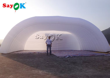 Lều bơm tùy chỉnh 12x6x5mH White Dome Lều sân khấu bơm cho sự kiện tiệc