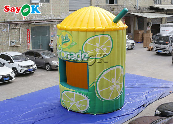 Lều không khí bơm 3.5x5.3mH 0.4mm Lều bơm nước chanh Stand Booth Tent For Display