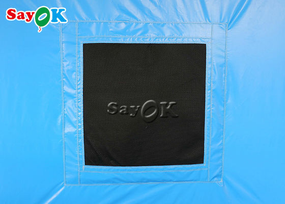 Cửa hàng xịt sơn bơm hơi Oxford di động với in logo Lều làm việc bơm hơi
