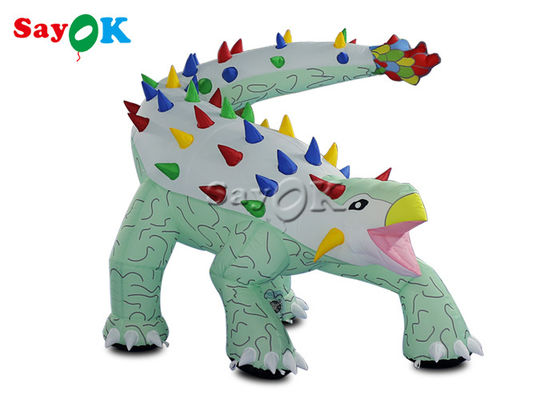 Khủng long Giáng sinh bơm hơi 1.8x1.2mH Khủng long Ankylosaurus bơm hơi Mô hình hoạt hình cho quảng cáo