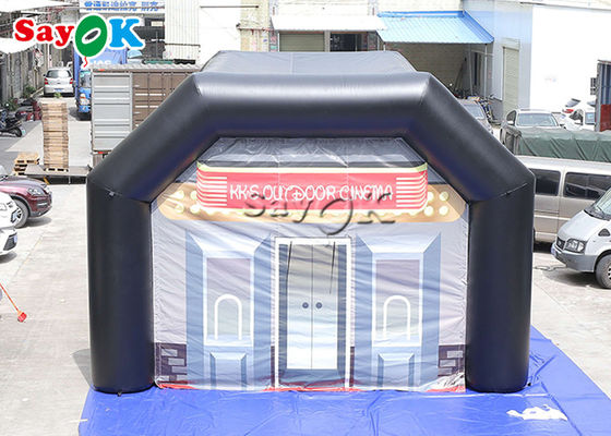 Đi ngoài trời Lều bơm tùy chỉnh Đen 0.4mm PVC Lều vòm bơm cho các sự kiện