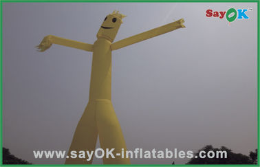 Inflatable Air Man Quảng cáo 5m Đôi chân bơm hơi màu vàng Sky / Air Dancer Cần bán