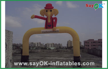 Air Dancing Man Quảng cáo màu vàng Inflatable Air Dancer Elephant Style Sky Dancer