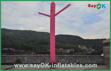 Vũ công một chân Air Dancer Pink Mini Inflatable Air Dancer With Blower 750w Dành cho Quảng cáo