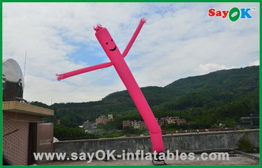 Vũ công một chân Air Dancer Trang trí ngày lễ Red / Yellow Inflatable Tube Man Thương mại Dancing Air Man
