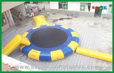 Giant Funny Water Bouncer Đồ chơi trampoline nước hơi cho công viên nước