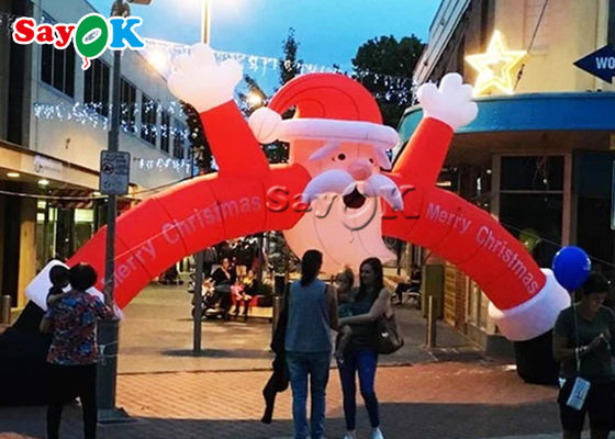 Christmas Inflatable Archway Quảng cáo Christmas Inflatable Santa Arch để trang trí cửa hàng