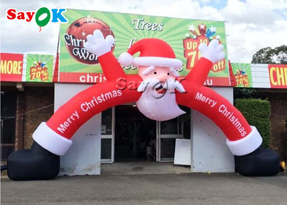 Christmas Inflatable Archway Quảng cáo Christmas Inflatable Santa Arch để trang trí cửa hàng
