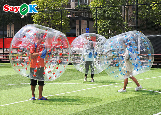 Trò chơi bơm hơi cho người lớn Clear Human Inflatable Body Bubble Ball cho trò chơi thể thao xây dựng đội nhóm