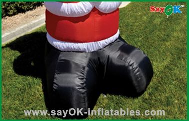 Tùy chỉnh Giáng sinh Inflatable trang trí ngày lễ Santa Claus Oxford vải