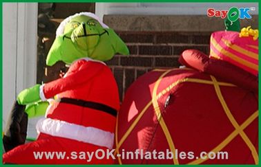 Khuyến mại Inflatable Giáng sinh trang trí với một con chó, Oxford vải hoặc PVC