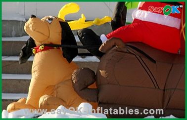 Khuyến mại Inflatable Giáng sinh trang trí với một con chó, Oxford vải hoặc PVC