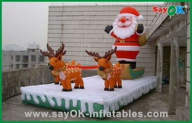Giáng sinh Inflatable trang trí ngày lễ Inflatable Santa và tuần lộc
