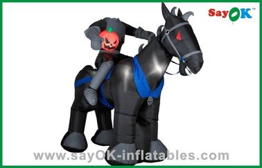 Trang trí bên inflatable ngựa / hiệp sĩ lớn inflatable đồ chơi trẻ em oxford vải