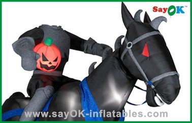 Trang trí bên inflatable ngựa / hiệp sĩ lớn inflatable đồ chơi trẻ em oxford vải