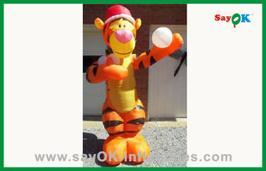 Bộ trang phục động vật bơm hơi Custom Orange Bơm hơi Khỉ bơm hơi Nhân vật hoạt hình cho quảng cáo