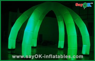 Nhện hình dạng dẫn lều mái vòm inflatable trang trí ánh sáng cho đám cưới / bên
