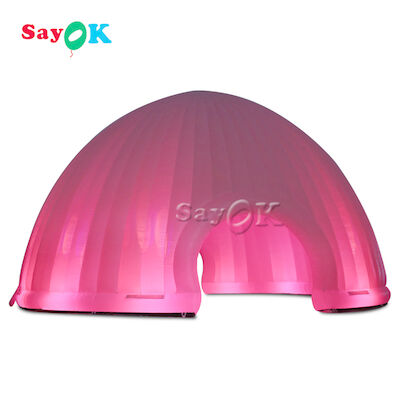 Lều sân cỏ thổi phồng ngoài trời 15x7.5mH đèn LED đèn thổi phồng Lều không khí cho cắm trại