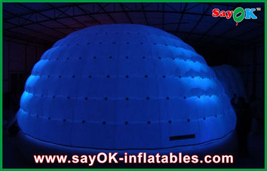 Ngoài trời Inflatable Dome LED Tent Tùy chỉnh gia đình Camping Bubble Tent